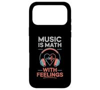 Carcasa para iPhone 17 Pro MAX Music Is Math with Feelings Headphones Heartbeat Art
