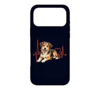 Carcasa para iPhone 17 Pro MAX Mutt Dog Lover Heartbeat ECG Pulse Estilo de Raza Mixta