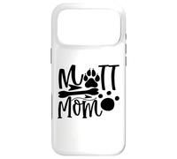 Carcasa para iPhone 17 Pro MAX Mutt Mom Paw Print Bone Silhouette Cita