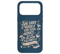 Carcasa para iPhone 17 Pro MAX Muy Buen Consejo Alicia en el país de Las Maravillas Cita