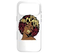 Carcasa para iPhone 17 Pro MAX My Ancestors Dreams Granate Rojo Borgoña Ruby Afro Woman