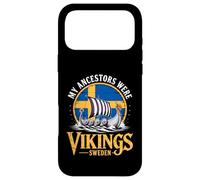 Carcasa para iPhone 17 Pro MAX My Ancestors were Vikings Boat Bandera Sueca Barco Sueco