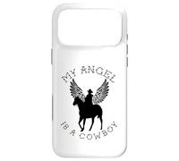 Carcasa para iPhone 17 Pro MAX My Angel Is A Cowboy | Regalo de Recuerdo de Caballo de Campo