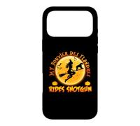Carcasa para iPhone 17 Pro MAX My Bouvier Des Flandres Rides Shotgun Halloween Costume Dog