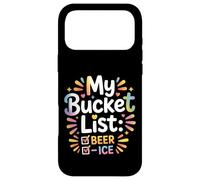 Carcasa para iPhone 17 Pro MAX My Bucket List Beer Ice Drinker Routine Party Bar -