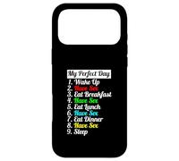 Carcasa para iPhone 17 Pro MAX My Day Have Sex - Regalo Divertido para Adultos