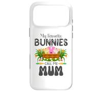Carcasa para iPhone 17 Pro MAX My Favorite Bunnies Call Me Mum - Conejito de Pascua para niños y niñas