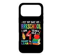 Carcasa para iPhone 17 Pro MAX My First Day of Preschool Boys Girls 1st Day of Prek Kids