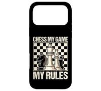 Carcasa para iPhone 17 Pro MAX My Game My Rules Regalos Divertidos para Amantes del ajedrez