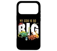 Carcasa para iPhone 17 Pro MAX My God is So Big - Christian Faith Kids & Adult Dinosaur