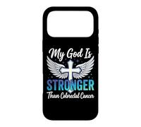 Carcasa para iPhone 17 Pro MAX My God Is Stronger Than Colorectal Cancer
