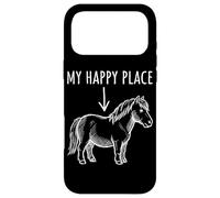 Carcasa para iPhone 17 Pro MAX My Happy Place Pony Lover Tiny Horse Miniatura Horse Niñas