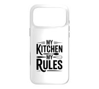 Carcasa para iPhone 17 Pro MAX My Kitchen My Rules Funny Cooking Chef Cita