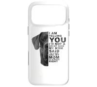 Carcasa para iPhone 17 Pro MAX My Mom Said I Am a Baby Great Danane Dog Mommy Día de la Madre