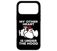 Carcasa para iPhone 17 Pro MAX My Other Heart Is Under The Hood Quote