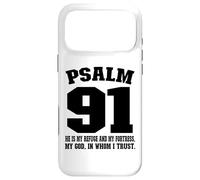 Carcasa para iPhone 17 Pro MAX My Refuge my Fortress my God in whom I Trust Psalm 91