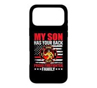 Carcasa para iPhone 17 Pro MAX My Son Has Your Back Proud Firefighter Family American Flag