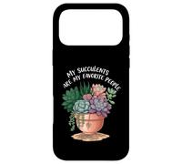Carcasa para iPhone 17 Pro MAX My Succulents Are My Favorite People Funny Plant Lover