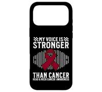 Carcasa para iPhone 17 Pro MAX My Voice Is Stronger Head and Neck Cancer Awareness Gifts