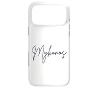 Carcasa para iPhone 17 Pro MAX Mykonos Grecia Isla Griega Recuerdo Vacaciones Mujer Hombres