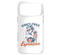 Carcasa para iPhone 17 Pro MAX Nacido Libre Pero Ahora Soy Caro Divertido patriótico 4 de Julio