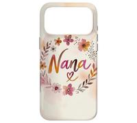 Carcasa para iPhone 17 Pro MAX Nana Floral Heart Flower Cottagecore Cute Grandma