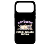 Carcasa para iPhone 17 Pro MAX Nap Queen Bulldog Francés Edición Sleepy Dog Puppy Dueño
