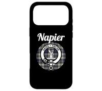 Carcasa para iPhone 17 Pro MAX Napier Clan Escocesa Nombre Escudo de Armas Tartan