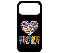 Carcasa para iPhone 17 Pro MAX National Hispanic Heritage Month Flag Countries Heart