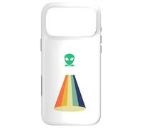 Carcasa para iPhone 17 Pro MAX Nave Espacial OVNI secuestro alienígena, Divertido área Retro 51 UAP ET Regalo