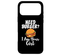 Carcasa para iPhone 17 Pro MAX Necesito Hamburguesa Soy tu Chica Comida rápida