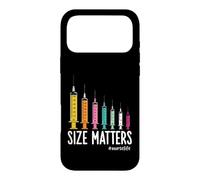 Carcasa para iPhone 17 Pro MAX Needle Size Matters Funny Nursing and Nurses