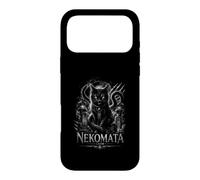 Carcasa para iPhone 17 Pro MAX Nekomata Demon Cat Japanese Yokai Moonlit Cementerio