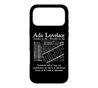 Carcasa para iPhone 17 Pro MAX Nerd Vintage Ada Lovelace Ciencias de la Computación Profesora de Matem