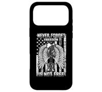Carcasa para iPhone 17 Pro MAX Never Forget Freedom Is Not Free Veteran & Memorial Day