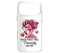 Carcasa para iPhone 17 Pro MAX Never Forget How Flamazing You Are Flamingo Teacher Amazing
