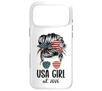 Carcasa para iPhone 17 Pro MAX New American Woman Proud USA Girl 2026 Citizenship
