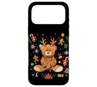 Carcasa para iPhone 17 Pro MAX New Year Funny Christmas Real Teddy Bear Toy Graphic Design