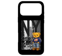 Carcasa para iPhone 17 Pro MAX New York Teddy Bear Street Art Design - NY City Urban Bear