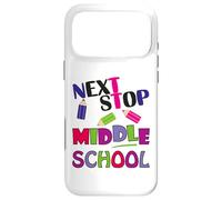 Carcasa para iPhone 17 Pro MAX Next Stop Middle School Girl Boy Funny For Kids Graduation
