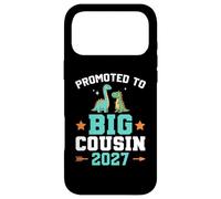 Carcasa para iPhone 17 Pro MAX Niños ascendidos a Big Cousin 2027 Dinosaur New Baby Shower