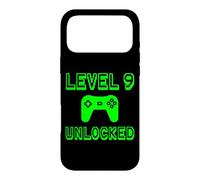 Carcasa para iPhone 17 Pro MAX Nivel 9 Desbloqueado 9º Cumpleaños Gaming Presente Cotización