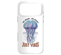 Carcasa para iPhone 17 Pro MAX No Brain No Heart Just Vibes Medusa Océano Animal