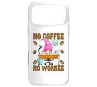 Carcasa para iPhone 17 Pro MAX No Coffee No Workee GNOME Funny Saying For Office Mom Life