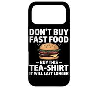 Carcasa para iPhone 17 Pro MAX No Compre Comida Rápida Camiseta Divertida Humor Reuniones