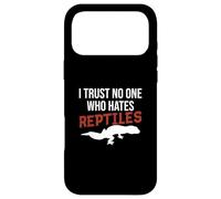 Carcasa para iPhone 17 Pro MAX No confío en Nadie Que Odie a los Reptiles, Divertido Propietario de un geco Leopardo