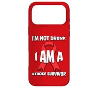 Carcasa para iPhone 17 Pro MAX No Estoy Borracho Soy un sobreviviente del accidente cerebrovascular Mes de concienciación