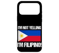 Carcasa para iPhone 17 Pro MAX No Estoy Gritando la Bandera del país Filipino, Cita de Filipinas