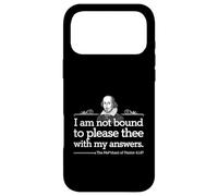 Carcasa para iPhone 17 Pro MAX No Estoy Obligado a complacerte con mis respuestas Shakespeare