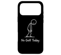 Carcasa para iPhone 17 Pro MAX No Golf Today Funny Sad Stickman Golfer Golfers